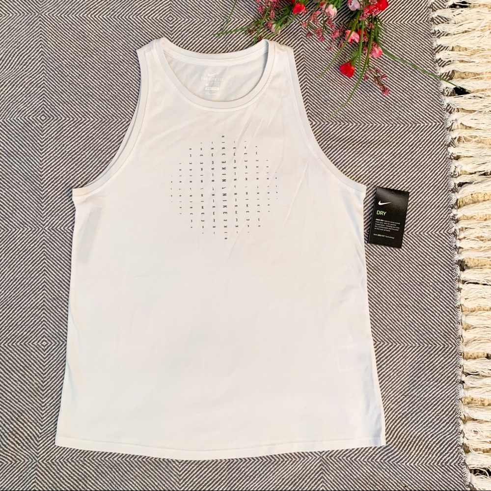 White Nike Women’s Muscle Tank Top